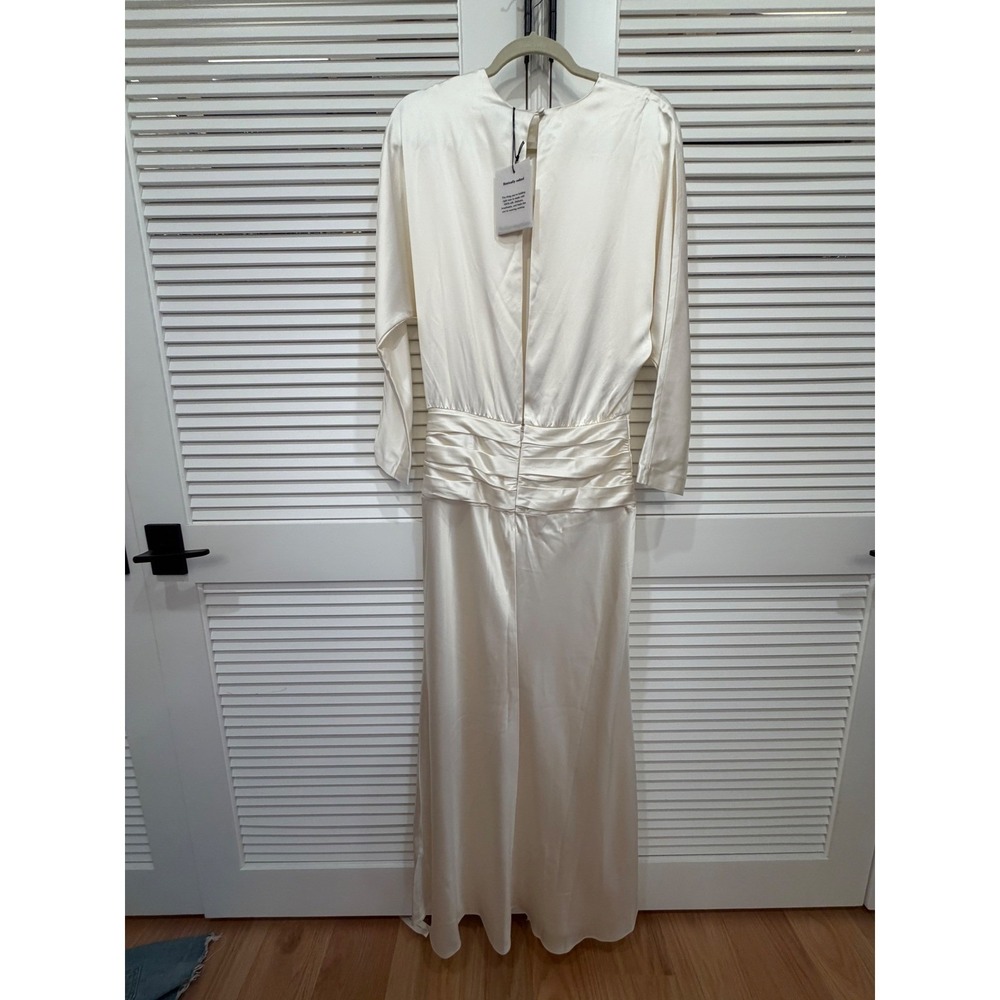 Reformation Esmee Silk Dress Ivory Brand New With Tags - Picture 12 of 12
